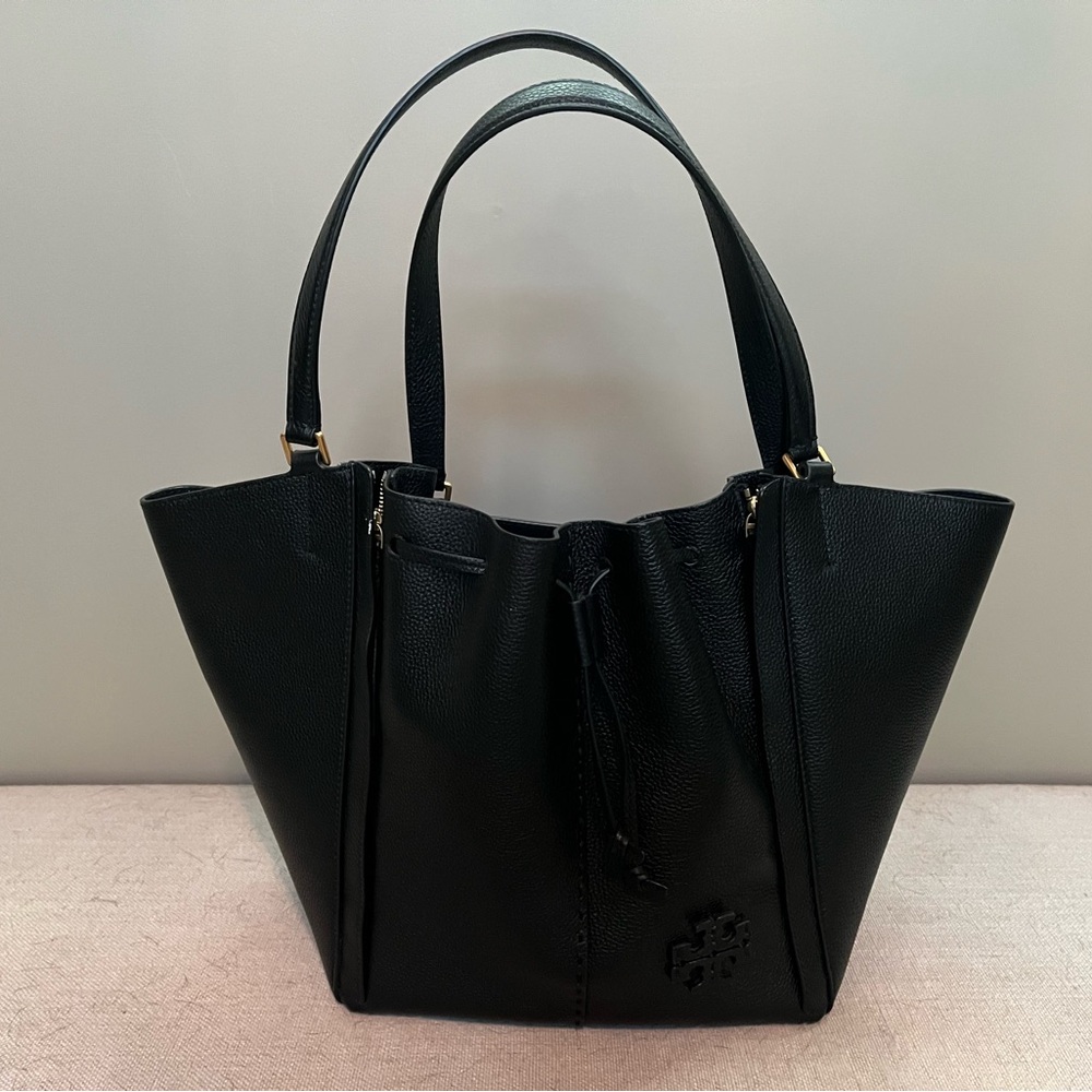 Tory Burch Black Leather Tote